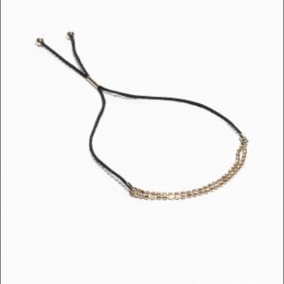 & Other Stories - Black Bracelet w. Gold Beads - Picture 2 of 2